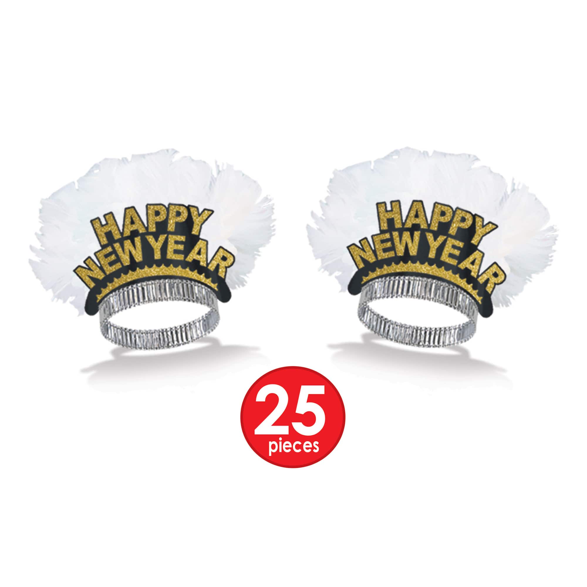 Beistle Gold & White New Year Rush Party Favor Kit for 50